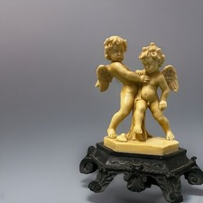 "Statue En Marbre Deux Amours