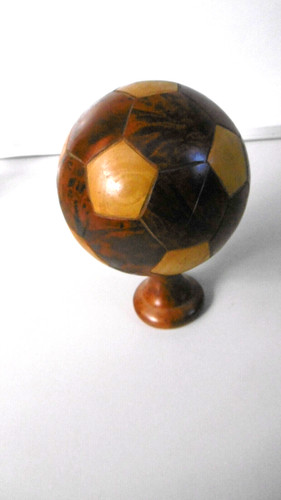 Soccer ball wooden - ball, in