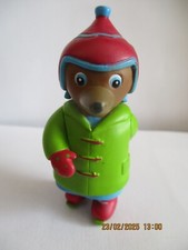 Little Brown Bear Girl Figure "Ice Skates"