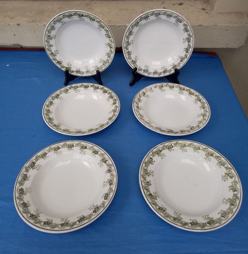 Anciennes assiettes creuses - anciennes,