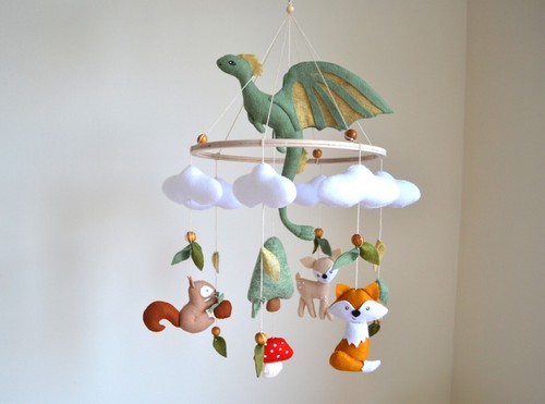 Dragon baby mobile