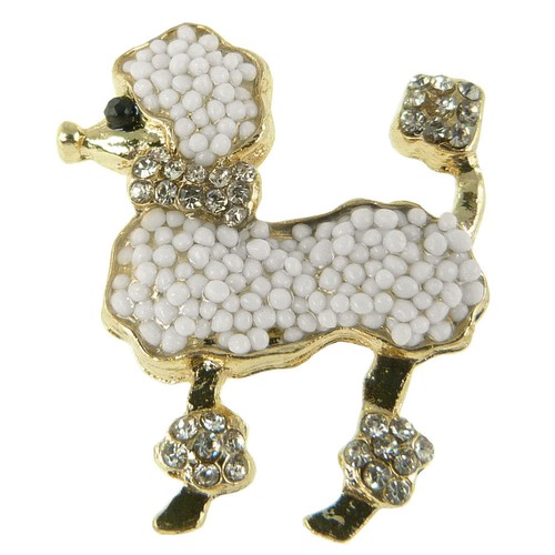 Petite broche chien caniche - petite,