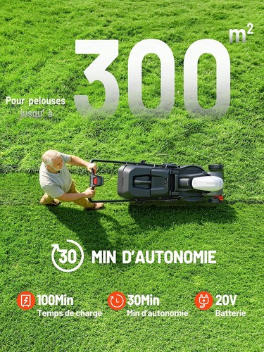 Tondeuse gazon sans - tondeuse, 20v