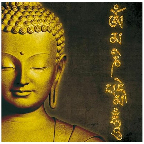 Cadre carré toile - cadre, bouddha