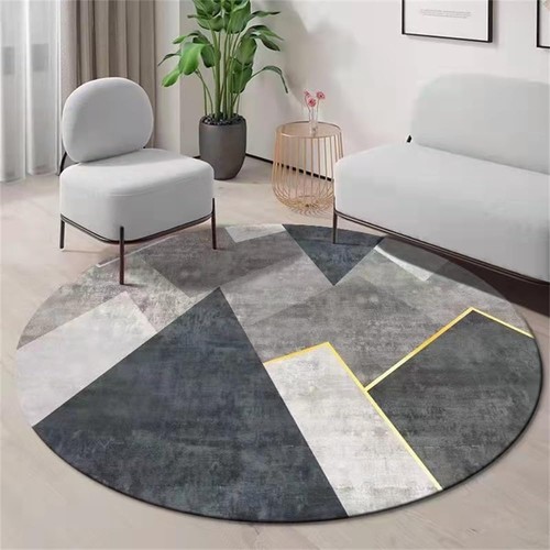 Tapis rond salon moderne - tapis,