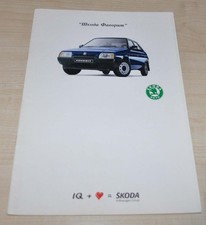 1993 Skoda Favorit Brochure Prospekt RU