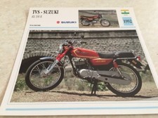 Carte moto SUZUKI TVS AX100 R AX 100 1992 collection Atlas motorbike Inde
