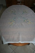 Nappe ancienne brodée main