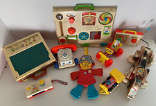 Fisher Price lot de jouets d'eveil activité tableau pupitre etc vintage 70