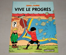 Casterman 1987 Quick & Flupke Vive Le Progres French Hardcover Comic Book
