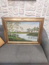 ancien tableau huile sur toile