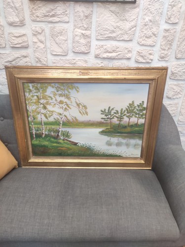 Ancien tableau huile sur - ancien,