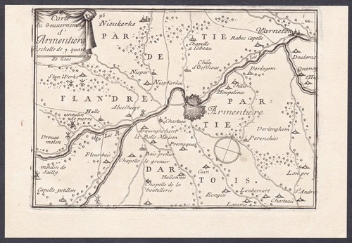Carte beaulieu 1680 - carte,