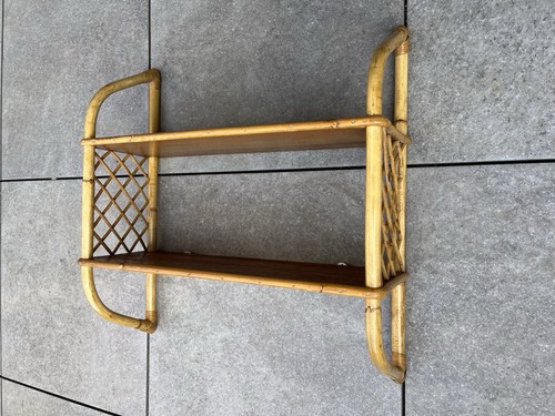 Etagère rotin vintage - etagère,