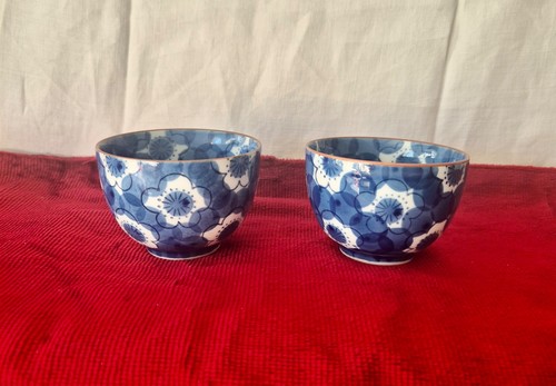 Porcelaine fine bleue paire - porcelaine,