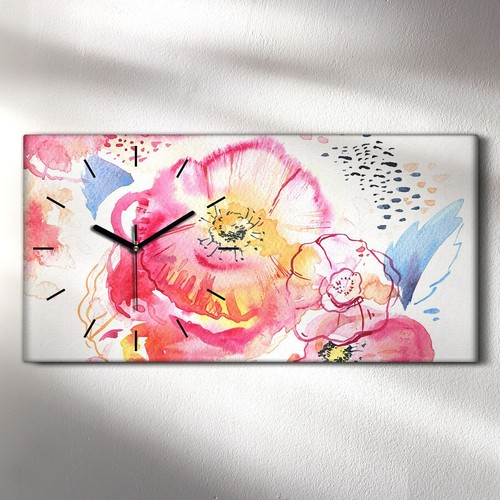 Horloge murale sur toile 60x30