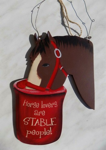 Enseigne bois cheval horse - bois,