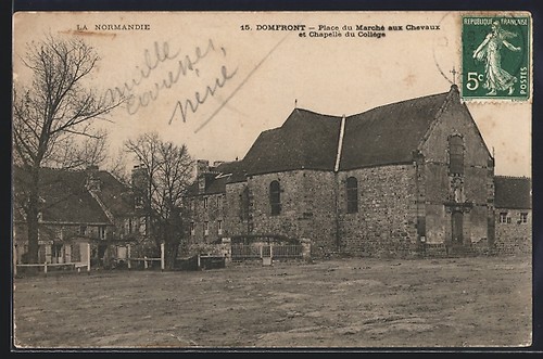 Cpa domfront place marché - domfront,, du