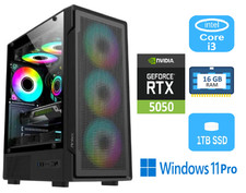 RTX 5050 Custom ARGB Gaming PC  i3 16GB RAM 1TB SSD Win11 Pro – FarjiStore Build