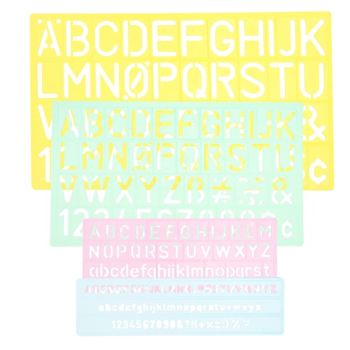 Pcs pochoir lettres - ,