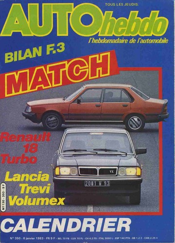 Auto hebdo 350 01 - auto, n°350