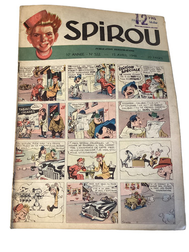 Ancienne revue spirou - revue, vintage
