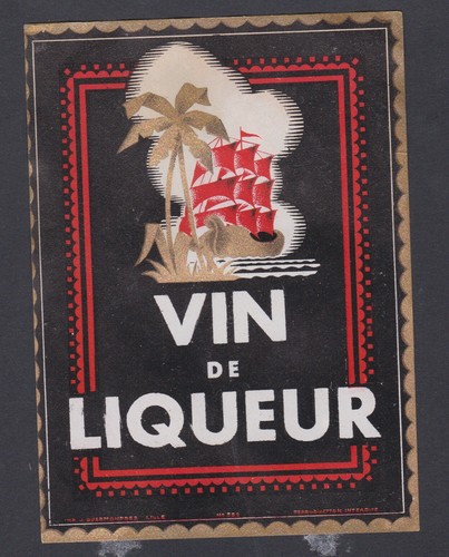 Ancienne étiquette alcool - ancienne,