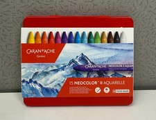 Caran d'Ache Neocolor II Aquarelle, 15 Water-Soluble Wax Pastels