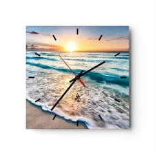 Horloge murale en verre