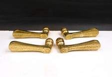 ▨7X7mm set of 4 door handles solid brass granite, vintage cane spout
