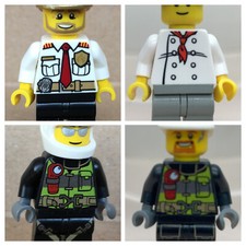 LEGO® Minifigures Fire Station from Set 60110 Fire Station - cty0669 cty0350 cty0638