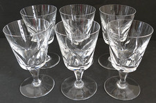 Baccarat Chartres 6 verres à vin Cristal taillé vintage  H 13,4 cm TBE