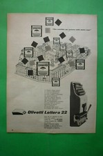 Olivetti Lettera 22 Machine À Écrire N89 1955 Originale Publicité Vintage