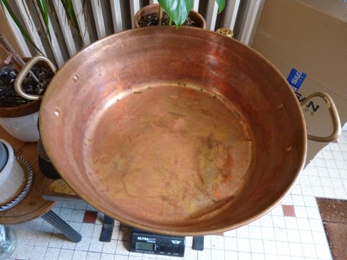 Bassine confiture cuivre - bassine, à