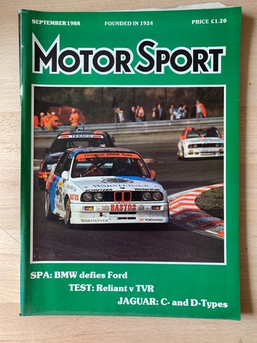 Motor sport magazine - magazine, 09/1988