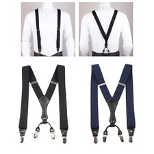 Bretelles pour hommes, mode décontractée avec crochets pivotants, bretelles