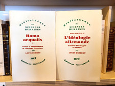 DUMONT (Louis) | Homo Aequalis, t. 1 et 2 | "Bibliothèque des sciences humaines"