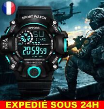 ✅ Montre Numérique LED Homme Sport Homme électronique Militaire Lumineuse Alarme