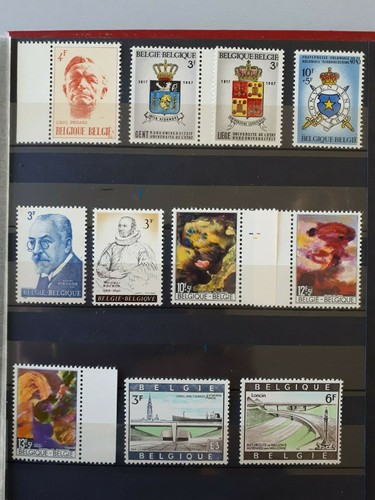 Timbres belgique 1967 1969 - belgique,