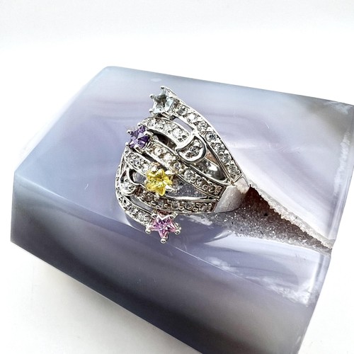 Bague argent avec - en, pierres