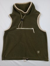 Roxy Quicksilver Women's Fleece Vest Zip Pockets Logo Sage Green Size XL