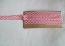 BIAIS REPLIE VICHY ROSE 280CM