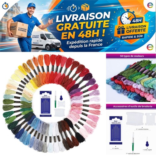 Fils broder couleurs 8 m - à, 50