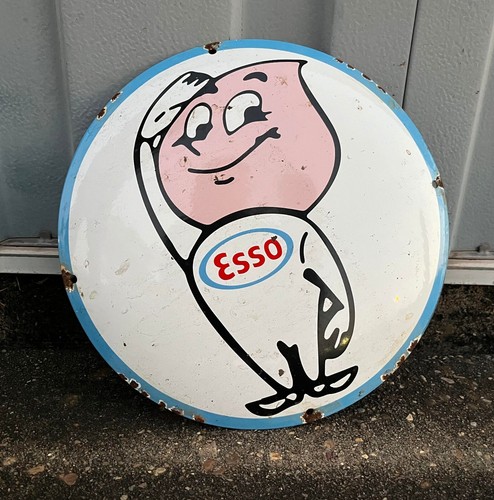 Vintage style esso - esso, gasoline