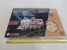 MODEL STEAM LOCOMOTIVE nature & decouvertes WOODEN MOUNTING KIT NEW