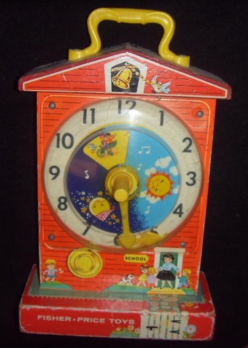 Ancienne horloge enfant - , jouet