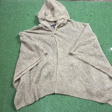 Sarah Pacini Sweater Womens One Size Brown Mohair Wool Blend Made In Italy