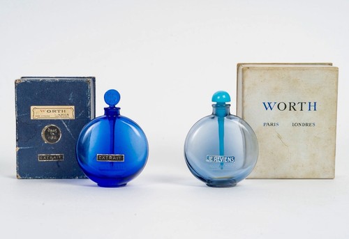 Flacons verre bleu worth - bleu, rené