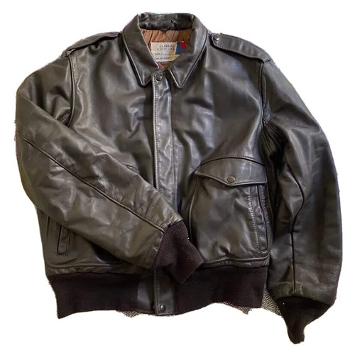 Veste cuir schott vintage - en,