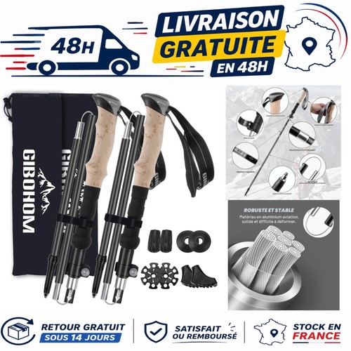 Gibohom bâtons randonnée - bâtons,